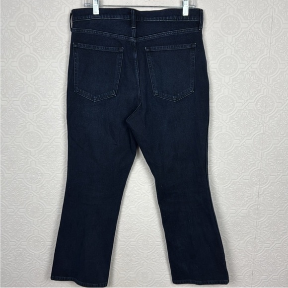 Banana Republic High Rise Crop Bootcut Boot Jeans Denim Dark Wash 30 Short - Picture 7 of 8